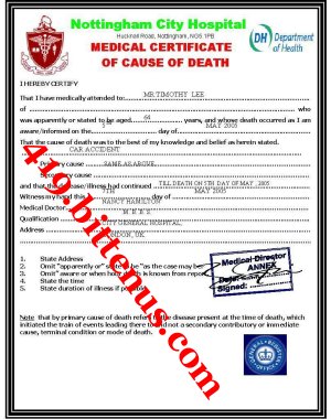 Death certificate mr1timothy lee